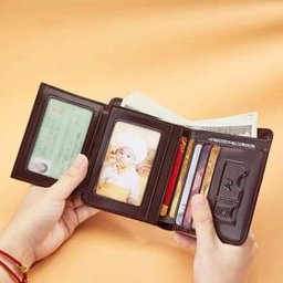 Show details for Leather Short Walllet Picture of Leather Short Walllet