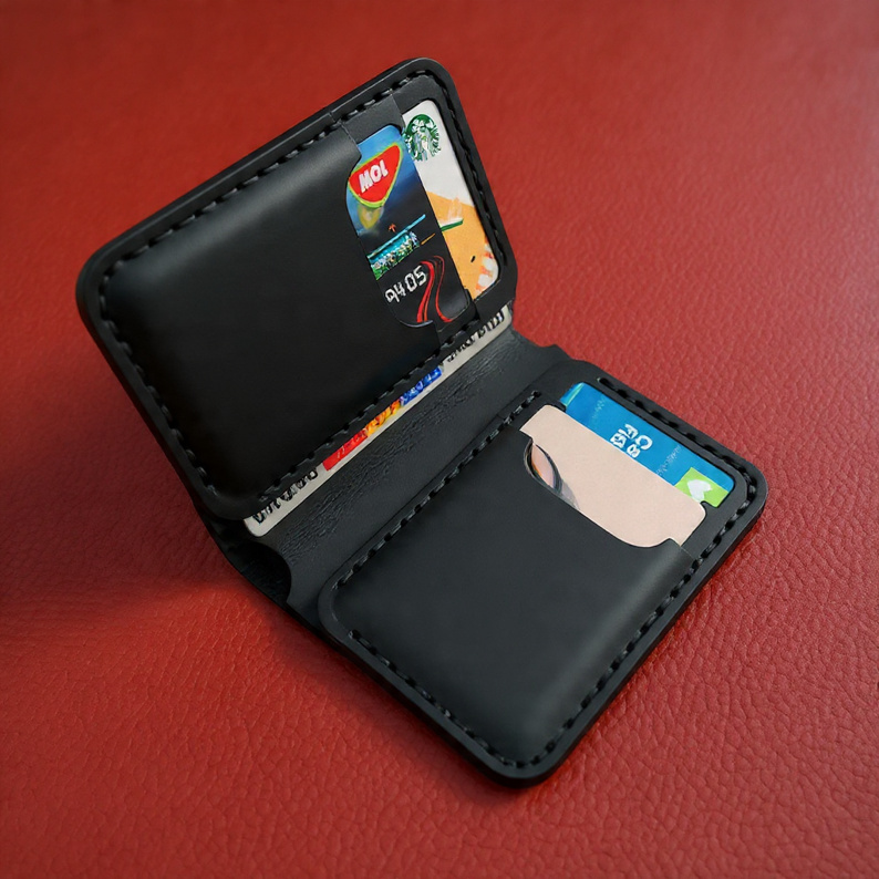 Picture of LEATHER MINI SHORT WALLET [ROW FOLD]